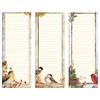 Seasonal Birds Magnetic Notepad Set – Set of 12 Mini