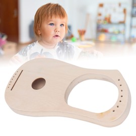 Lyre Harp with 7 Strings, Adjustable Tuning, Durable Lyre Instrument Made of Basswood and Metal, Fully Pre-Drilled, for Kids DIY