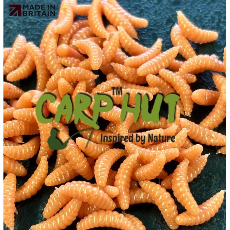Artificial Pop Up Flavour Infused Bronze PINKIE Maggots for Carp