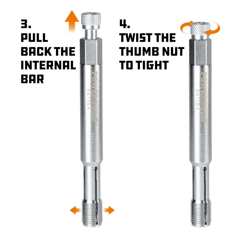 Powerbuilt 12mm Back Tap Spark Plug Thread Repair Tool, Straightening