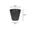 Novelty 34088 Cali Round Planter, 8-Inch, Black