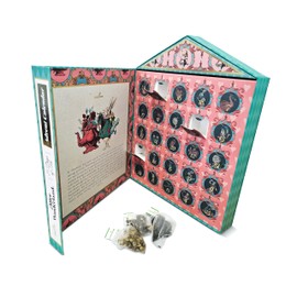 Charbrew 25 Days of Tea Alice in Wonderland Tea Advent Calendar Tea Gift Set - 25 Assorted Teabags