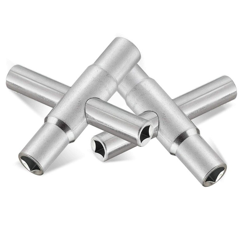 HAUTMEC 4 Way Sillcock Water Key Set 2 Pack, 1/4",