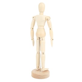 Luqeeg 8in Maniquí de Madera para Dibujo, 14 Articulaciones Giratorias Maniquí Figura Arte Dibujo Figura Modelo para la Decoración del Hogar, Suminist