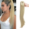Clip-In Ponytail Hair Extensions, Lightly Wavy Braid Hair Extension with