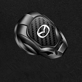 Engine Push Button Cover Suitable for Mazda Car Start Stop Button Switch Decorative Cover Switch Cover Car Start Button Ring Engine Push Ring Engine Starter Cover Zinc Alloy + Carbon Fiber 3D