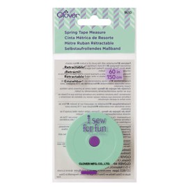 Clover Needlecraft I Sew for Fun Cinta métrica de primavera, pequeña, azul/morado