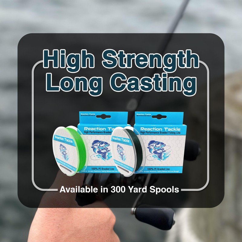 Reaction Tackle RT 9 Strand - Moss Green 65LB 300yds