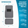 Premium 4PC Set of Carpet Car Floor Mats with Vinyl