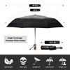 PTGRSWK Gothic Umbrella - Skull Handle, Compact Small Travel Umbrella