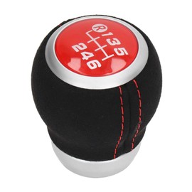 6 Speed Gear Shift Knob Manual Shifter Head Automotive Body Parts Replacement for Subaru Red