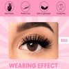 Lash Clusters Fluffy Individual Eyelashes 275 Pcs 80D+100D+180D DIY Lash