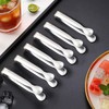 6 Pcs Ice Tongs,Stainless Steel Mini Tong,Durable Serving Tongs,Small Serving