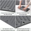 Dish Drying Mat, Silicone Drying Mat for Kitchen Counter, Food