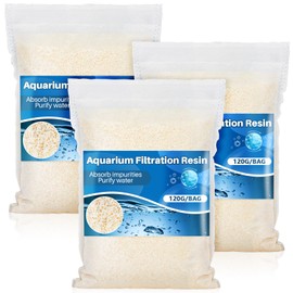 3PCS Aquarium Resin - Organic Filtration Resin Remove Driftwood Tannins,Aquarium Filter Media Bags for Aquarium, Freshwater and Saltwater, Fish Tank,Trutle, Pond