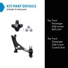TRQ Front Right Lower Control Arm with Ball Joint Steel