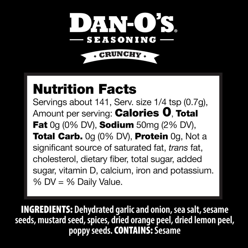 Dan-O's 3 Bottle Seasoning Set, Small Bottles, 3 Pack, Includes
