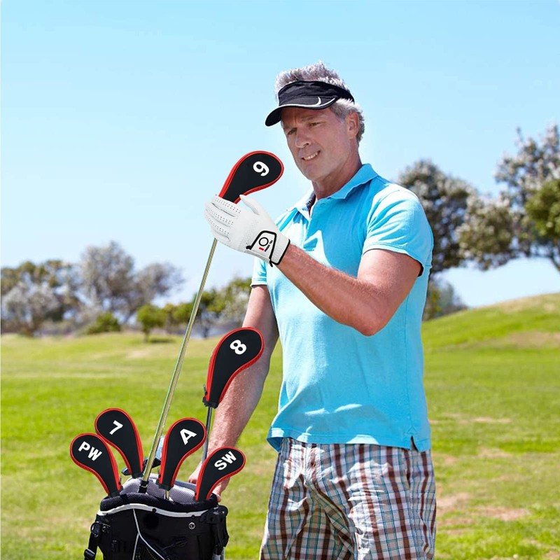 Golf Iron Head Covers Neoprene Long Cover with Zipper 10