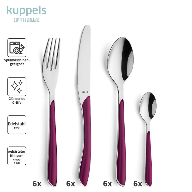 KUPPELS Prism Cutlery Set Stainless Steel Apricot