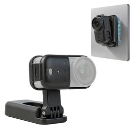 CAPART Foldable Magnetic Mount for DJI OSMO Nano, Vertically Horizonally Adjustable, 360° Rotatable 180° Tiltable, Mini Size Multifunctional Tabletop Wall Pole Car Magnetic Mounting