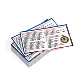 50pcs Service Dog Law Cards, ADA Service Animal Id Badge Gear Stuff Information Cards Tag Registration Certificate Print on Both Sides States Handler's Legal Rights to Uninformed Business Personnel