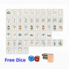New Tortoiseshell White Lotus 160 Pieces Set Luxury Acrylic Engraved
