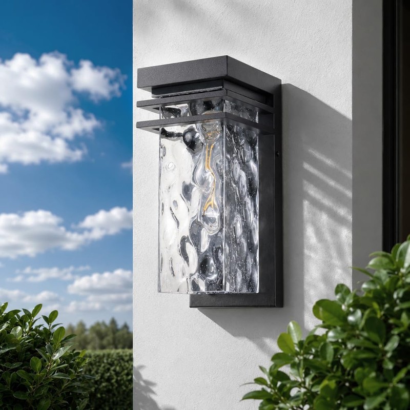 AXOTEXE Modern Outdoor Wall Sconce Exterior Porch Light Fixture for