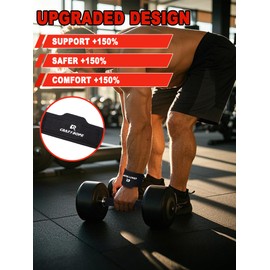 CRAZYROPE Weight Lifting Wrist Straps for Men Heavy Duty Training Support Fitness Equipment