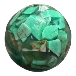 Jabón de Glicerina Artesanal Turquesa, Forma Esférica, 291 g