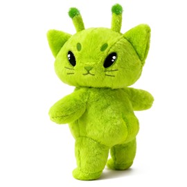 Alien Cat Plush, Green Alien Stuffed Animal Toy Cat Meme Cute Funny Gifts