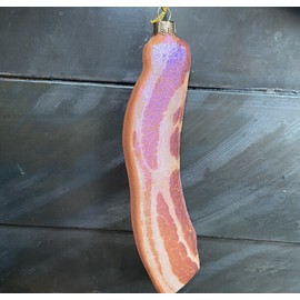 Kids Party Bacon Glass Ornament Breakfast Food Thanksgiving Hamburger Egg Pork Pig Kitchen