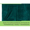 Emily´s Check Coral Fleece Kids TV Blanket with Sleeves &