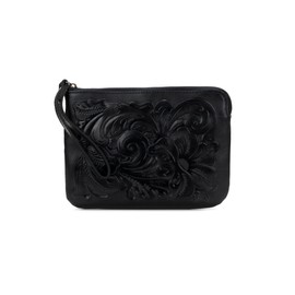 Patricia Nash Cassini Wristlet Purses for Women - Clutch Purses for Women, Elevate your Style with this Clutch Wallet for Women, Black/Tooled