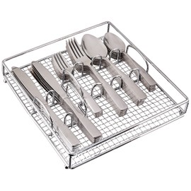 Gibson Home Abbevile 61-Piece Flatware Set - Silver