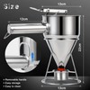 eGenuss 1 Stainless Steel Baking Funnel Pancake Dough Dispenser +