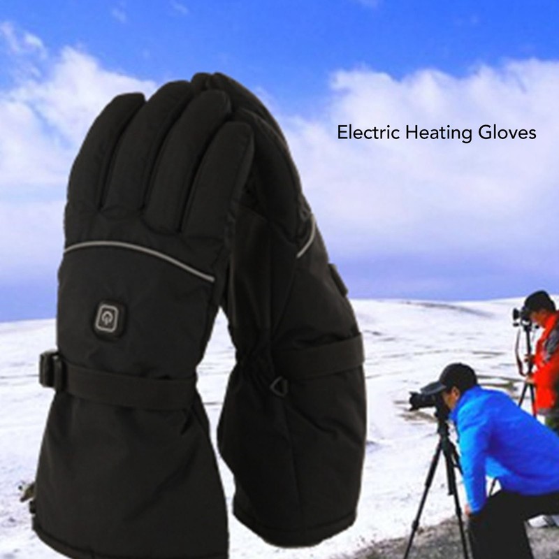 Electric Heated Gloves 3 Temperature Gears Windproof Double Side Heating