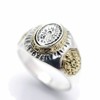 Silver One on Silver 925 Our Lady of Guadalupe Ring