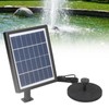 Solar Fountain Pump Multi Nozzles Efficient Small Landscape Floating Fountain