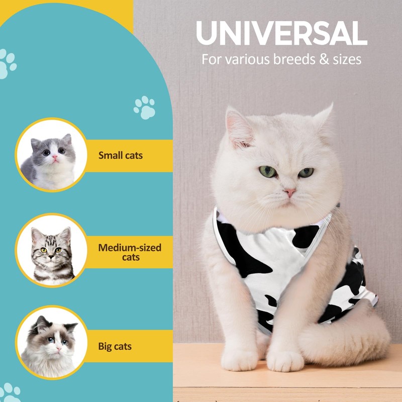 Avont Cat Recovery Suit, Kitten Onesies for After Surgery, Surgical