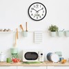 Couperos Analog Wall Clock,12inch Atomic Clock with LCD Display for