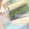 Aromoty 30 sheets A4 size Textured Scrapbook Paper&Mesh Fabric set