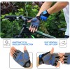 Luxobike Large Cycling Blue MTB Road Bike Gloves for Men