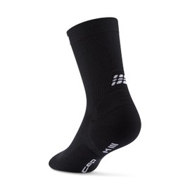 CEP Core Run Mid Cut Compression Socks 5.0, Black, Unisex, MD