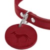 HUNTER Aalborg Dog Collar, Colour: Orange, Robust and Durable Leather,
