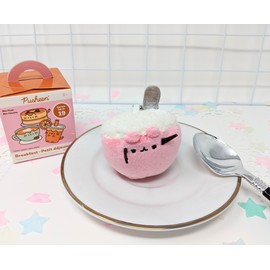 GUND Pusheen Series 19 Open Blind Box "Breakfast" Plush Keychain - Cereal Porridge