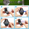 PATIKIL 2 Pcs Golf Ball Marker Stencil 360 Degree Triple