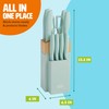 Tasty Kitchen Knife Set with Block, Cutlery Set includes Chef,