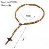 UILZ Rosary Beads Catholic for Women Handmade Wooden Catholic Rosay