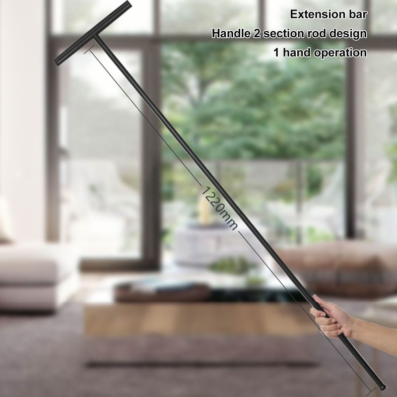 Floor Squeegee with Long Handle Silicone Squeegee for Bathroom Home