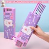 Pop Up Pencil Case, Cartoon Pencil Cases with Compartment Multifunctional